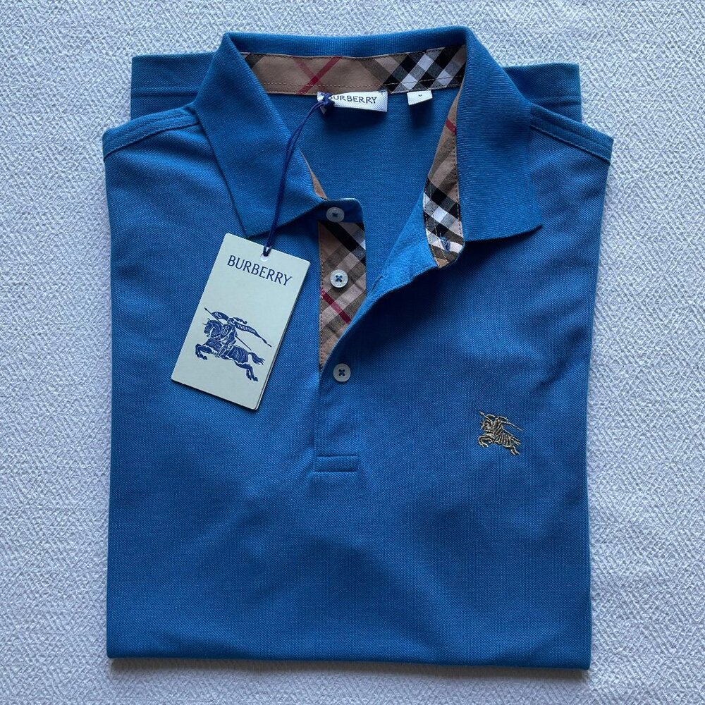 BURBERRY LONDON MEN'S COTTON POLO SHIRT 3XL SIZE